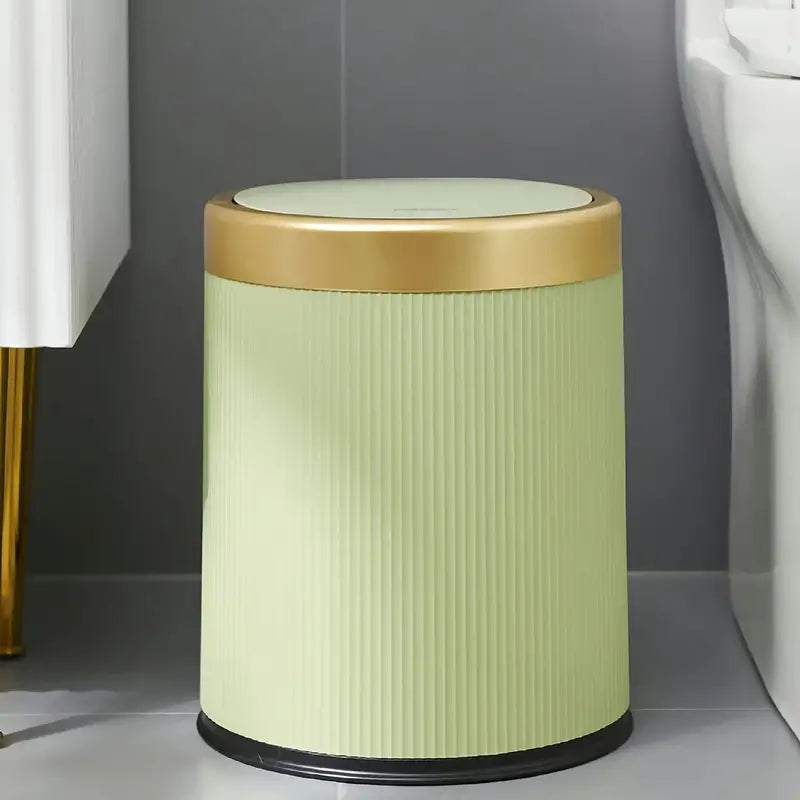 High-Capacity Luxury Press-Style Kitchen Trash Bin